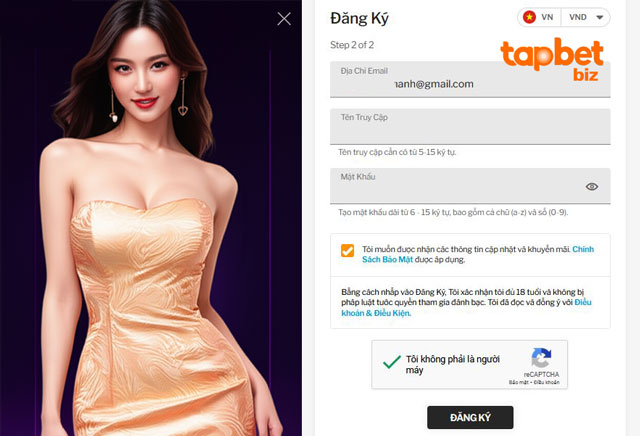 Hướng dẫn đăng ký TAPTAP chi tiết